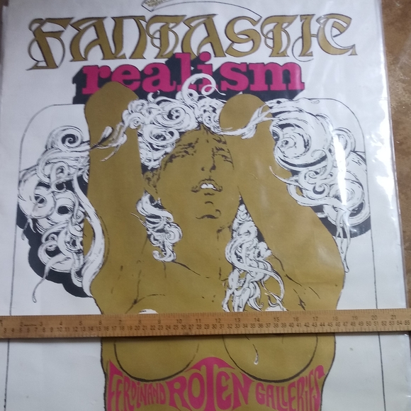 Vintage 1970s topless Ferdinand Roten poster - Picture 7 of 10